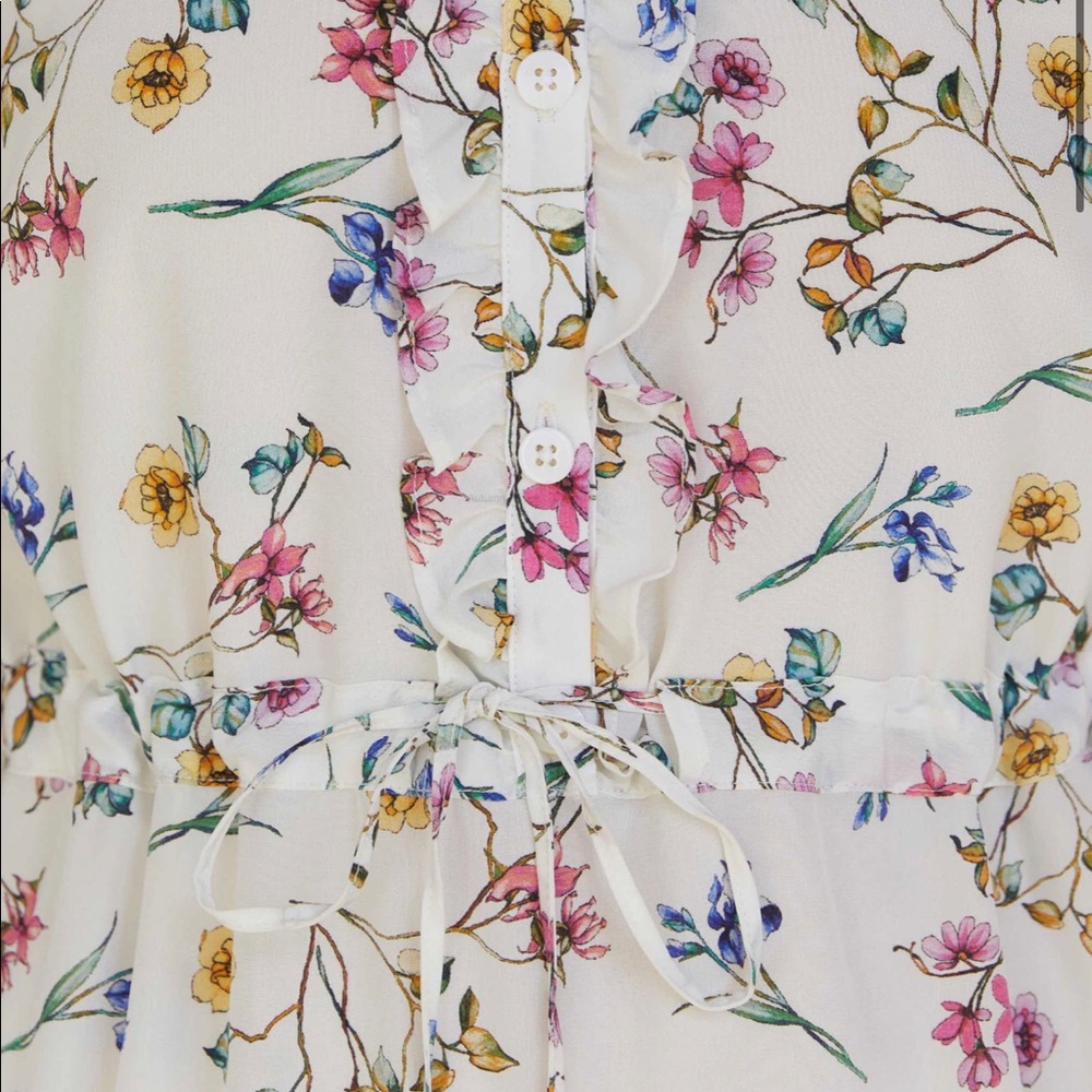Christy Dawn Elle Dress in Alabaster Garden Silk Size Medium - Picture 6 of 8